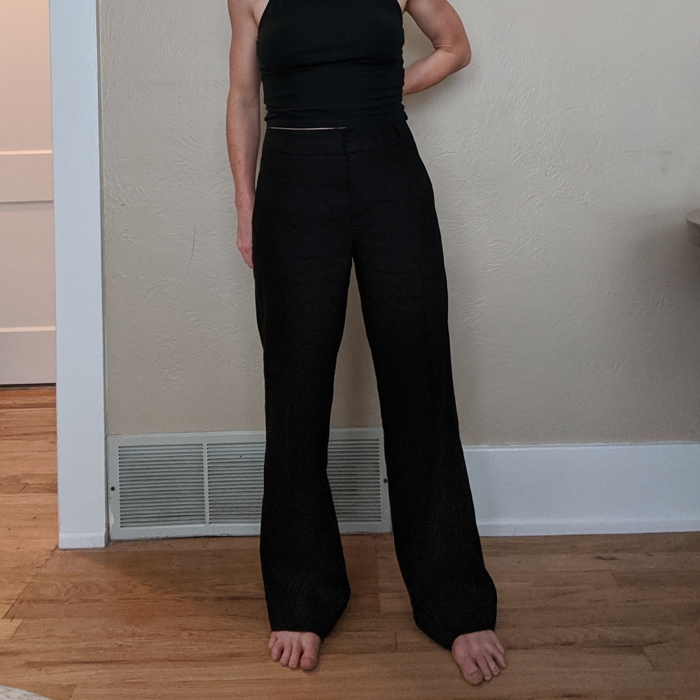 Vince black wide leg pants